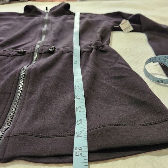 Gaiam Jacket Size XS Color Black Zip Up Stretch Cinch Waist Mocknec NEW - Picture 6 of 11